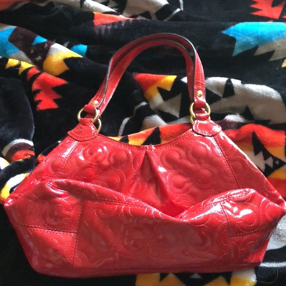 Coach red patent small purse - Picture 2 of 6